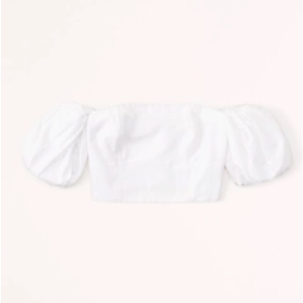 Abercrombie Poplin Off the Shoulder Top